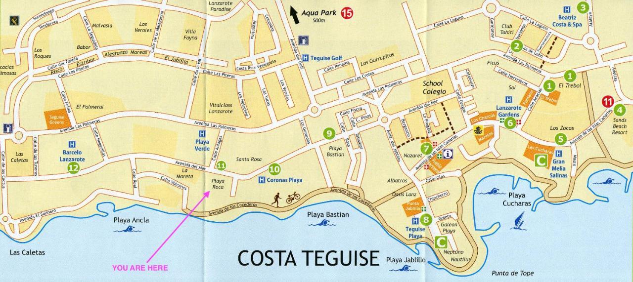 Luxury Casa Playa Roca Bord De Mer Costa Teguise Bagian luar foto
